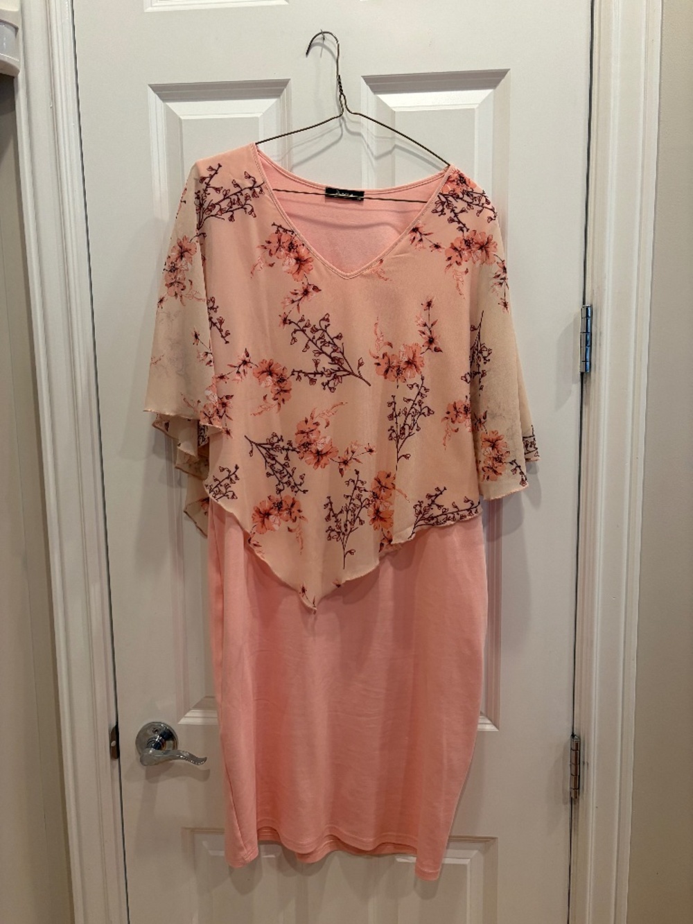 Zodlu Talk Pink Dressy Dress for a Formal Day or Evening XL
